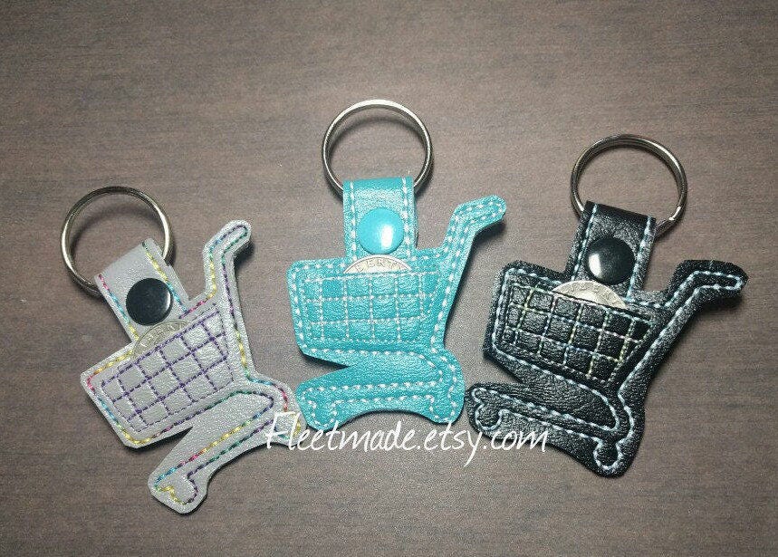 Cart Aldi Quarter Holder Keychain