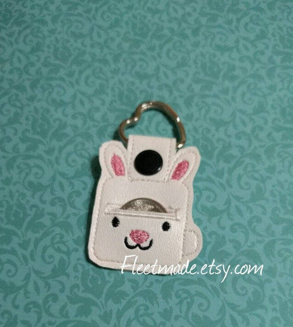 Bunny Aldi Quarter Holder Keychain