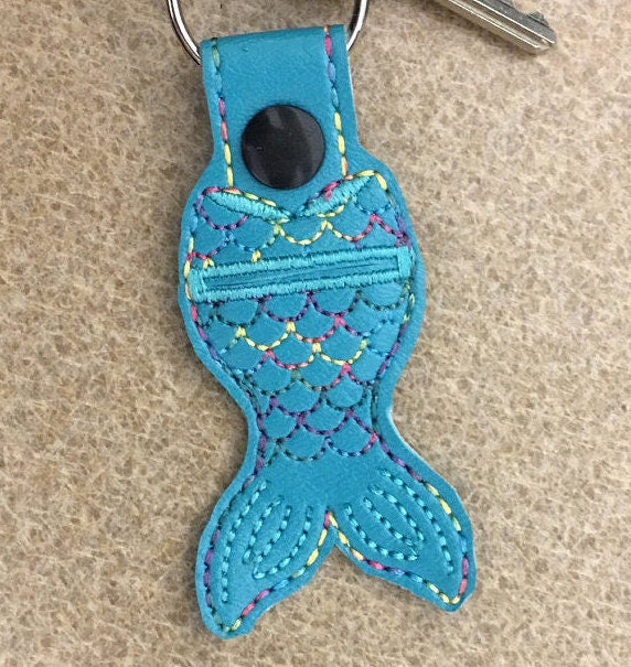 Mermaid Aldi Quarter Holder Keychain