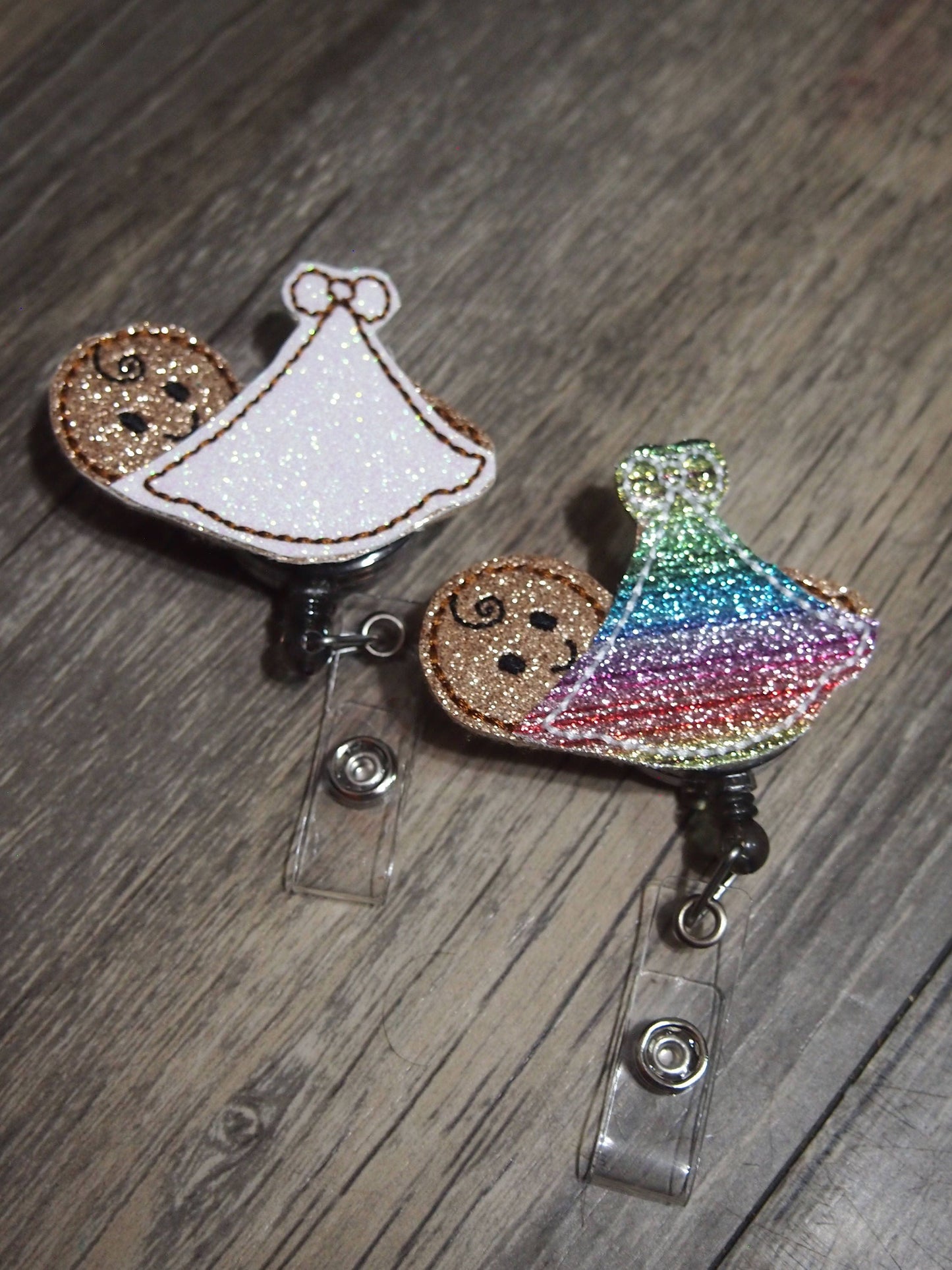 Glitter Baby Badge Reel