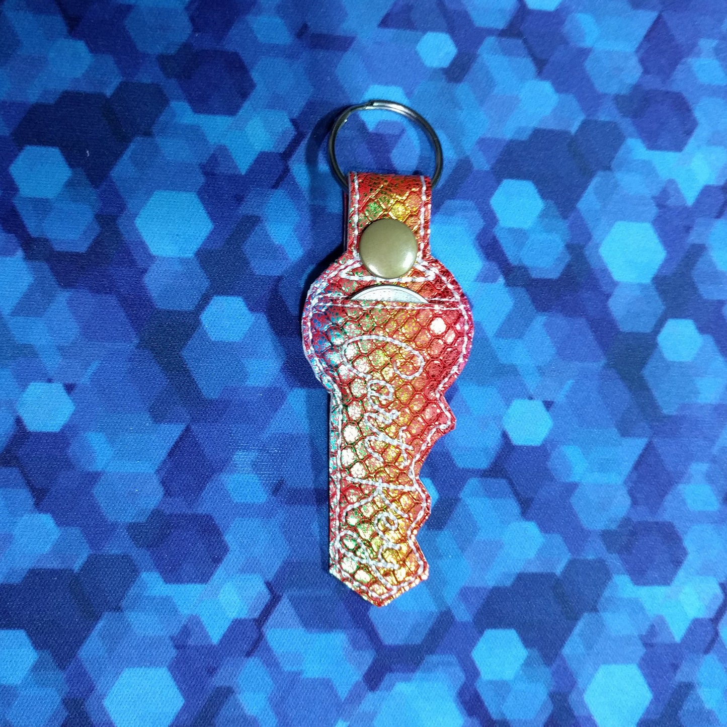 Mermaid Aldi Quarter Holder Keychain