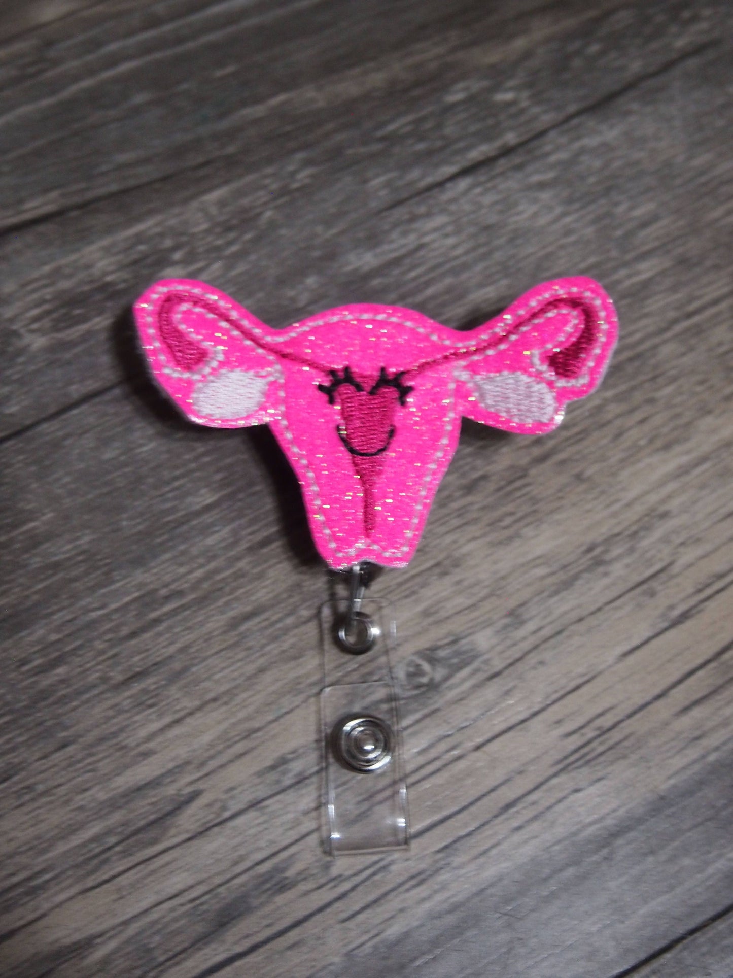 Uterus Badge Reel