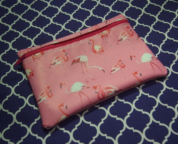 Flamingo Zipper Bag | Cosmetic Bag Zip Bag Flamingo Cosmetic Bag Zipper Pouch Small Zippered Pouch Unicorn Bag Carry bag Flamingo bag