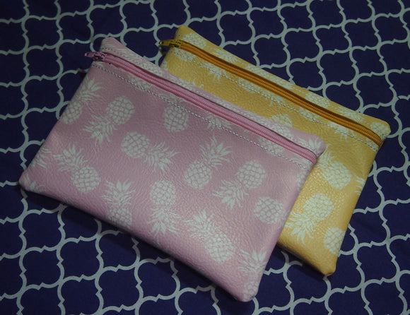 Pineapple Zipper Bag | Cosmetic Bag Zip Bag Pineapple Cosmetic Bag Zipper Pouch Small Zippered Pouch Pineapple Bag Carry bag Pine Apple