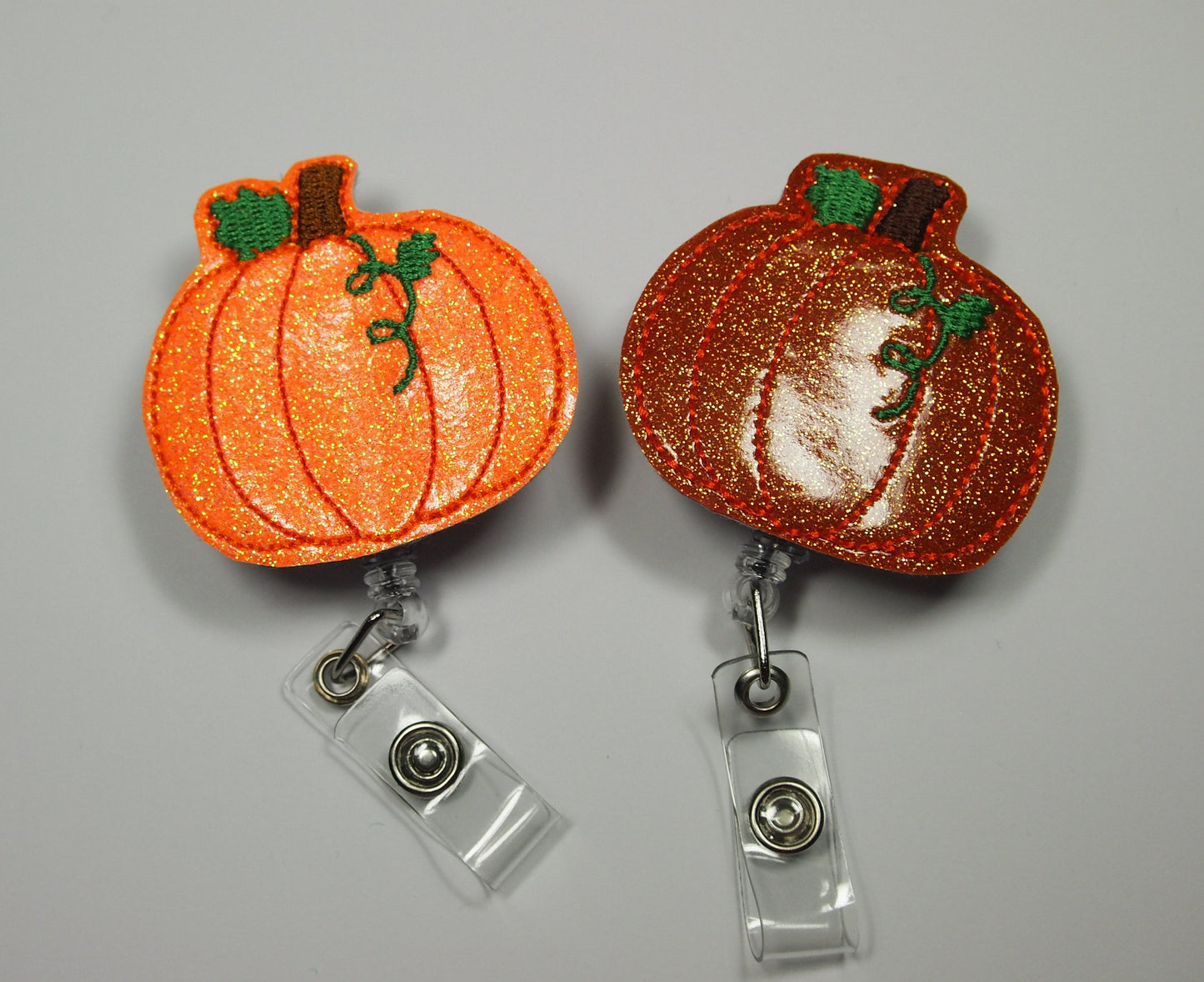 Pumpkin Badge reel | Nurse Badge Reel ID Holder Retractable Badge Reel Badge Buddy Pediatric Nurse Gift Fall Badge Reel Pumpkin Picking