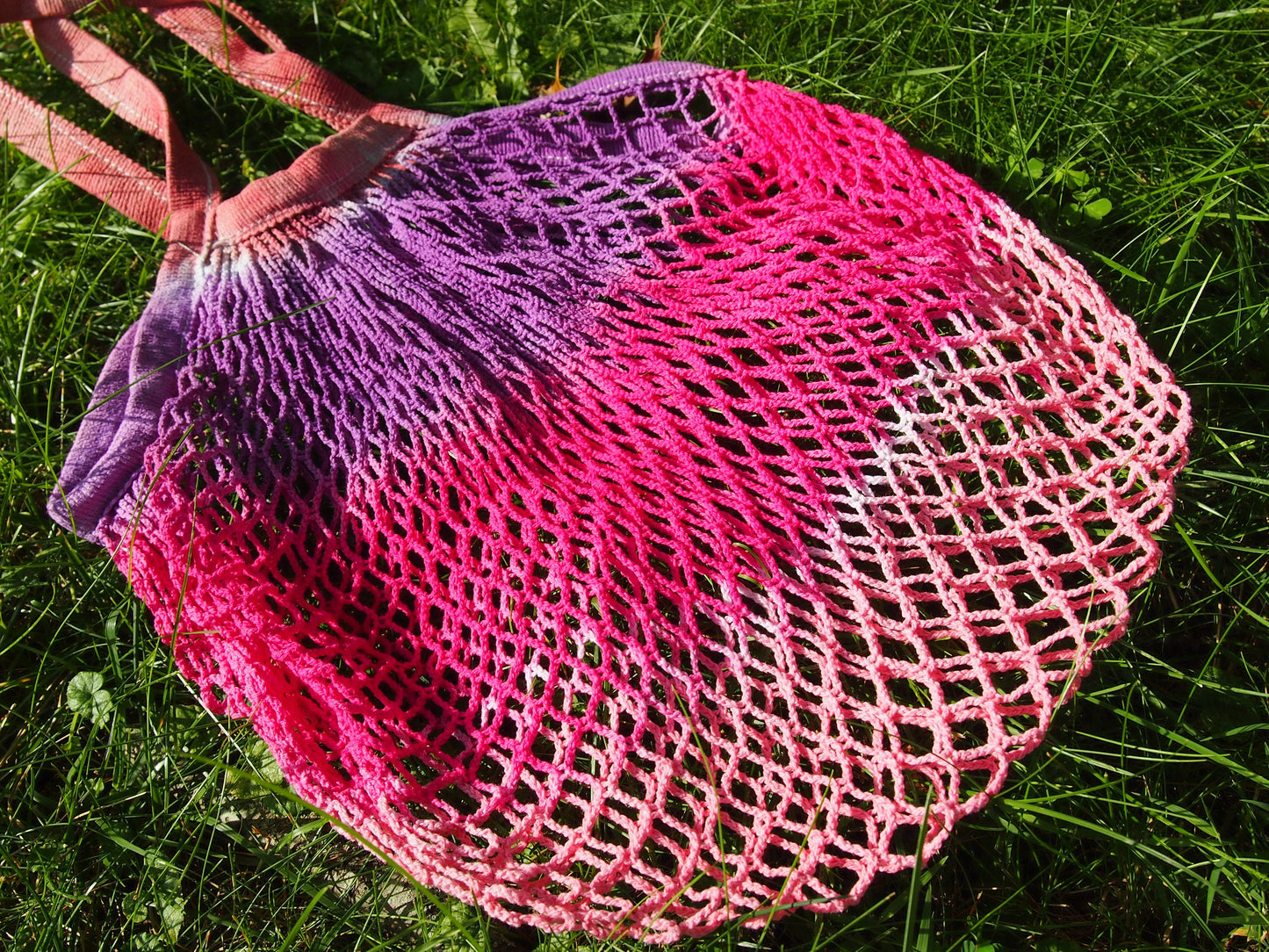 Eco friendly 100% Cotton Produce Bags Zero Waste Hand Dyed Shopping Bag Net Produce Bag Reusable Grocery Bag Mesh Market Produce Bags Nature