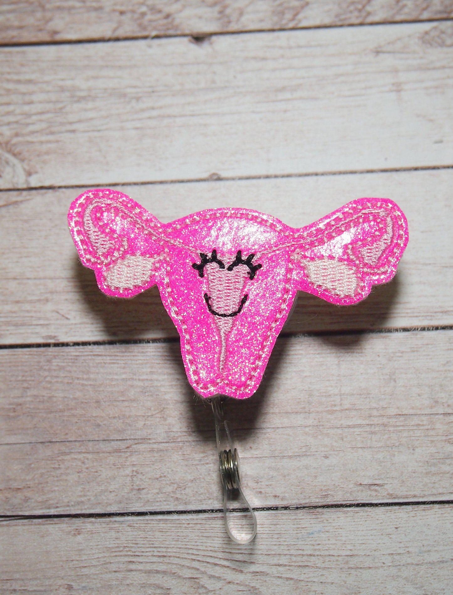 Happy Uterus Badge Reel