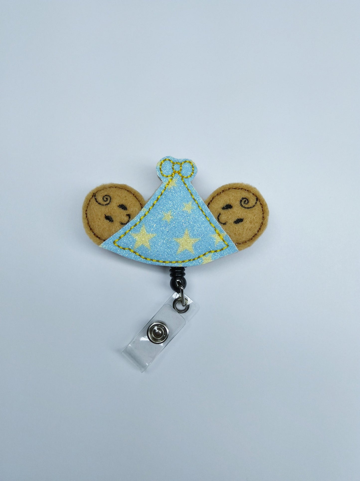 Star Labor and Delivery Nurse Badge Reel ID Holder Retractable | Twins | Rainbow Baby | Pediatric | Nurse Gift