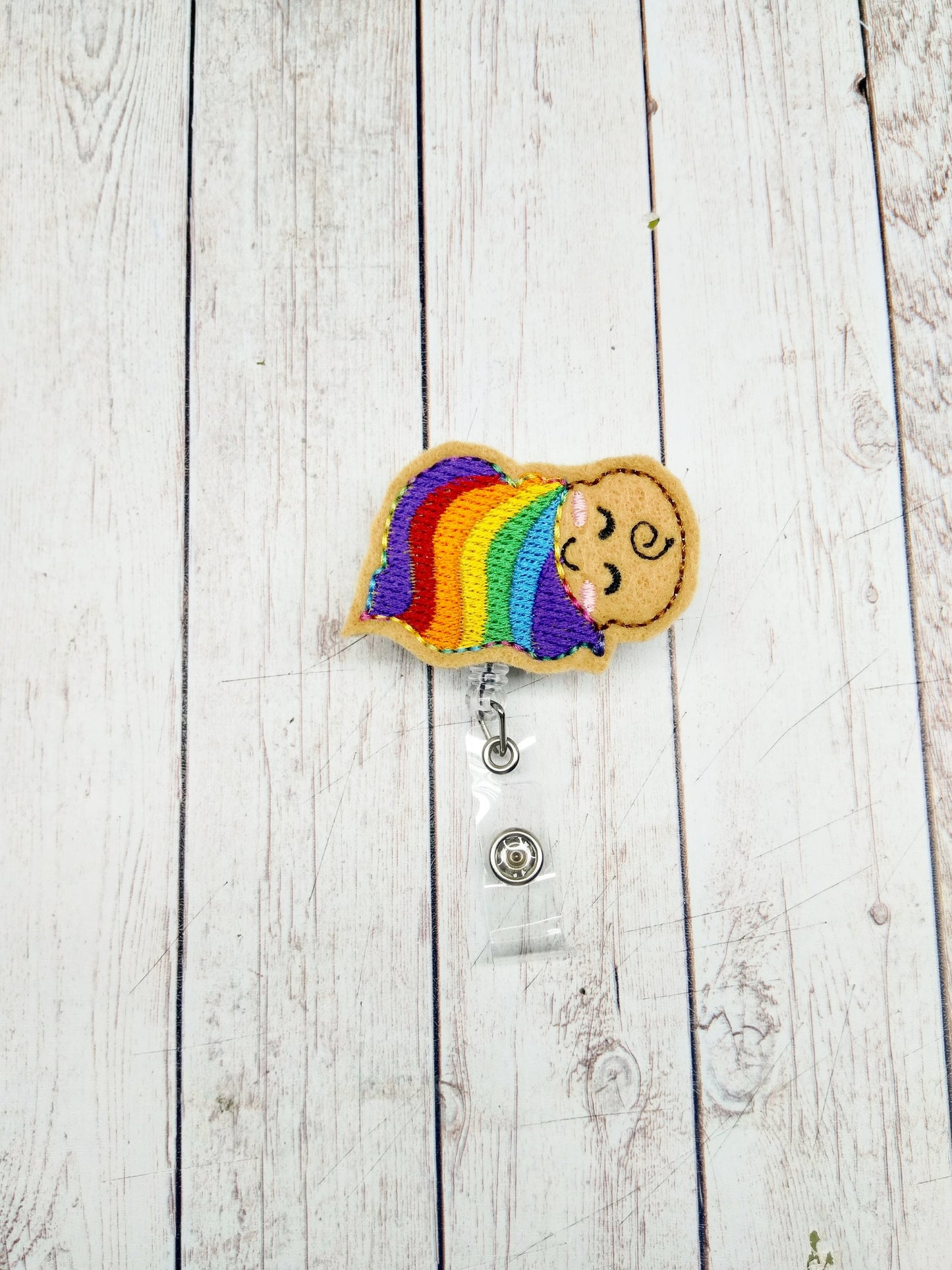 Rainbow Baby Badge Reel