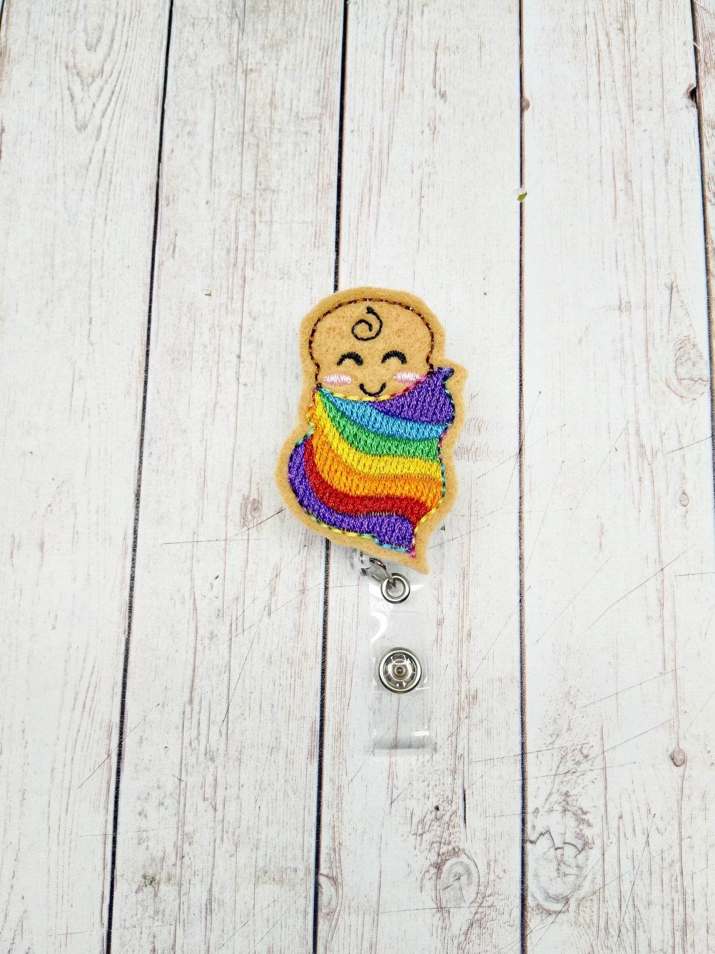 Rainbow Baby Badge Reel
