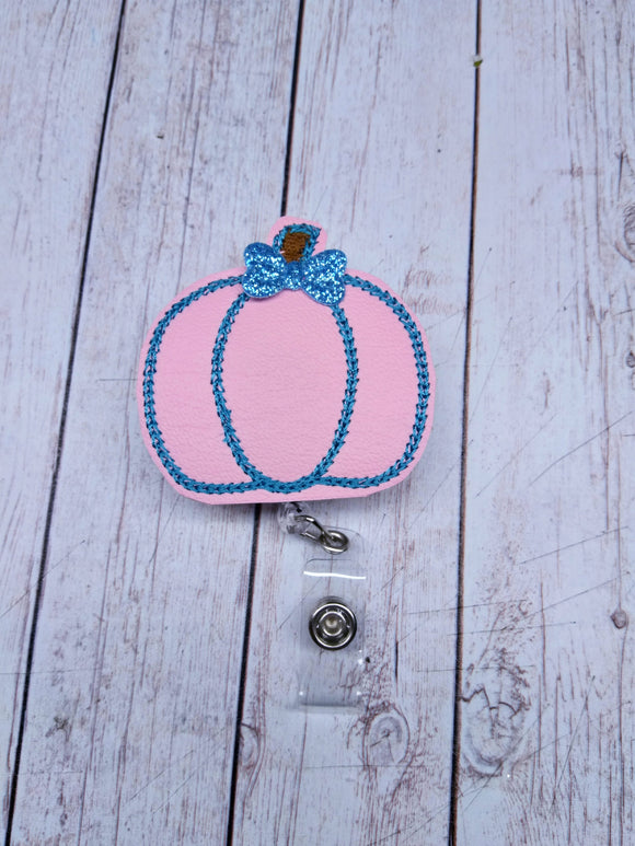 Pink Pumpkin Labor and Delivery Nurse Badge Reel ID Holder Retractable Pumpkin Badge Reel Pediatric Felt Badge Reel OBGYN Gift Fall