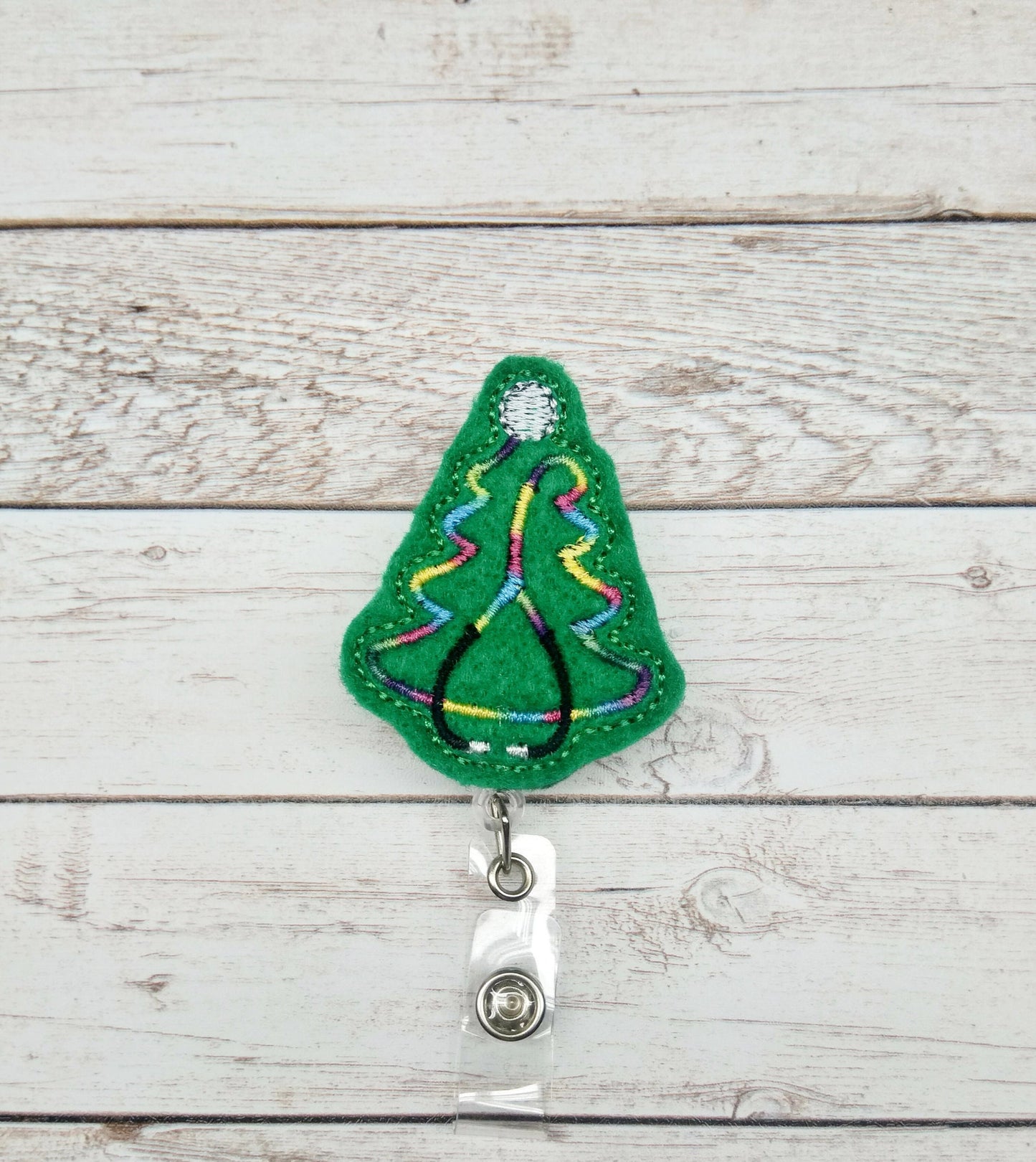 Tree Stethoscope Badge Reel