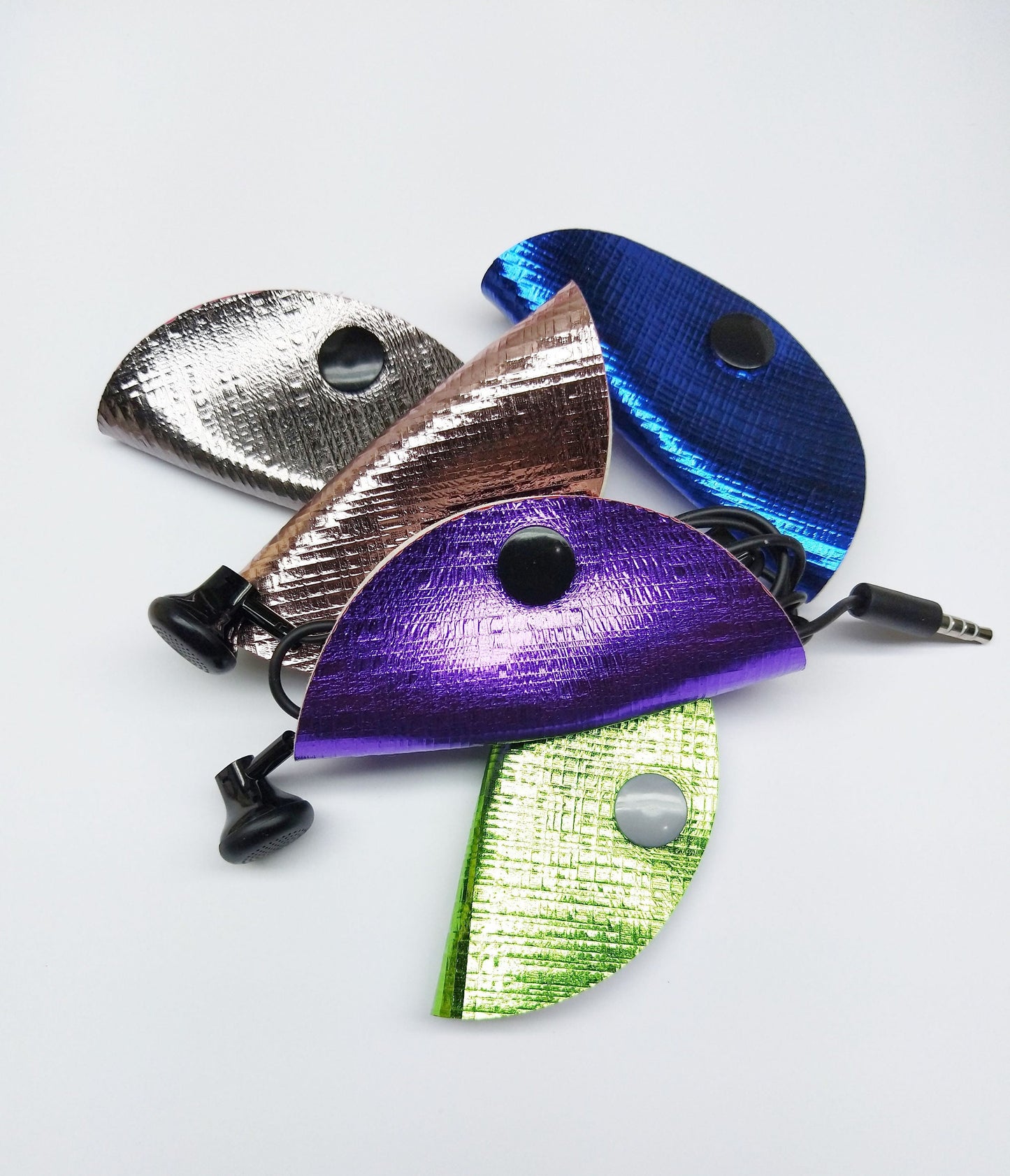 Random Shimmer Cute Cord Keeper Wrap Earbud Organizer Cord Organizer iPhone Charger Cord Keeper Holder Headphone lover Gift purse organizer