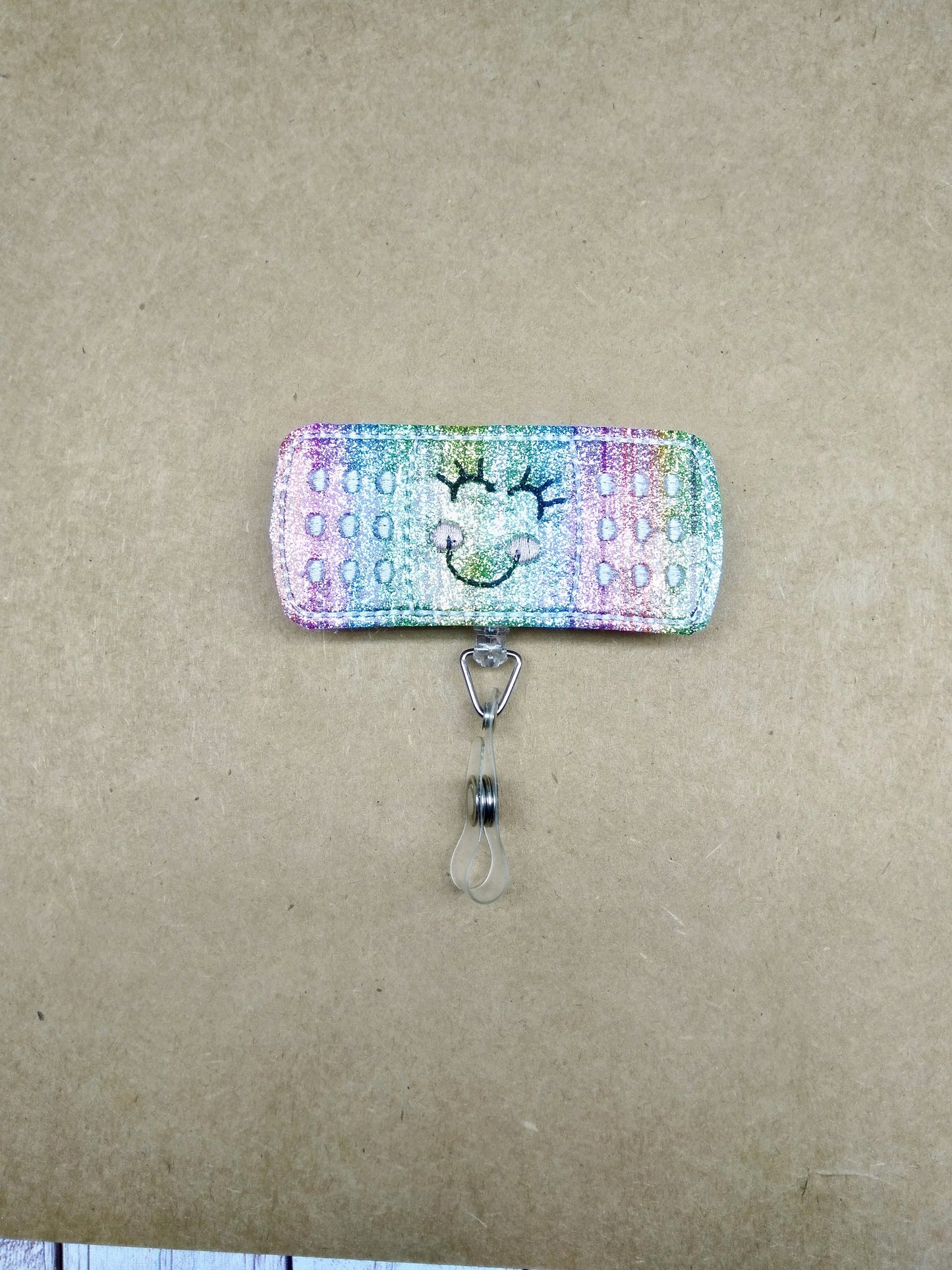Rainbow Bandaid Badge Reel