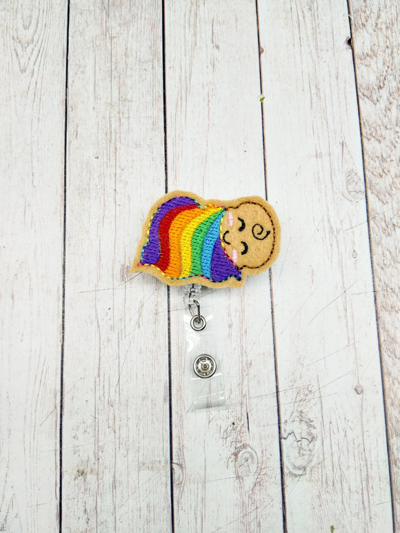 Rainbow Baby Badge Reel