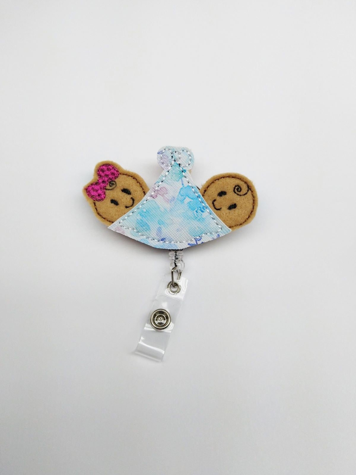 Twin Babies Badge Reel