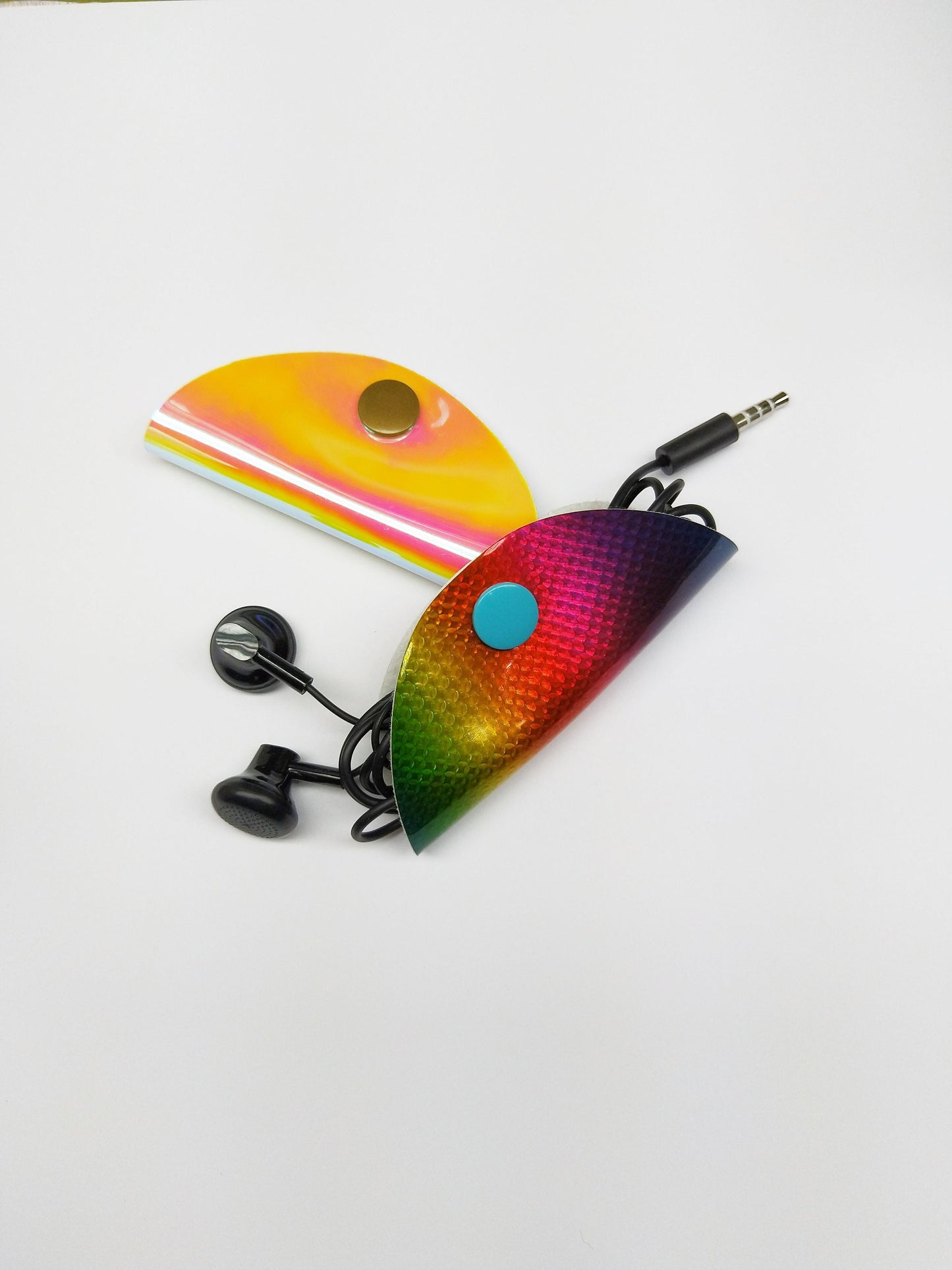 Rainbow Cord Keeper Wrap Earbud Organizer Cord Organizer iPhone Charger Cord Keeper Holder Organizer Headphone shinny lover Gift
