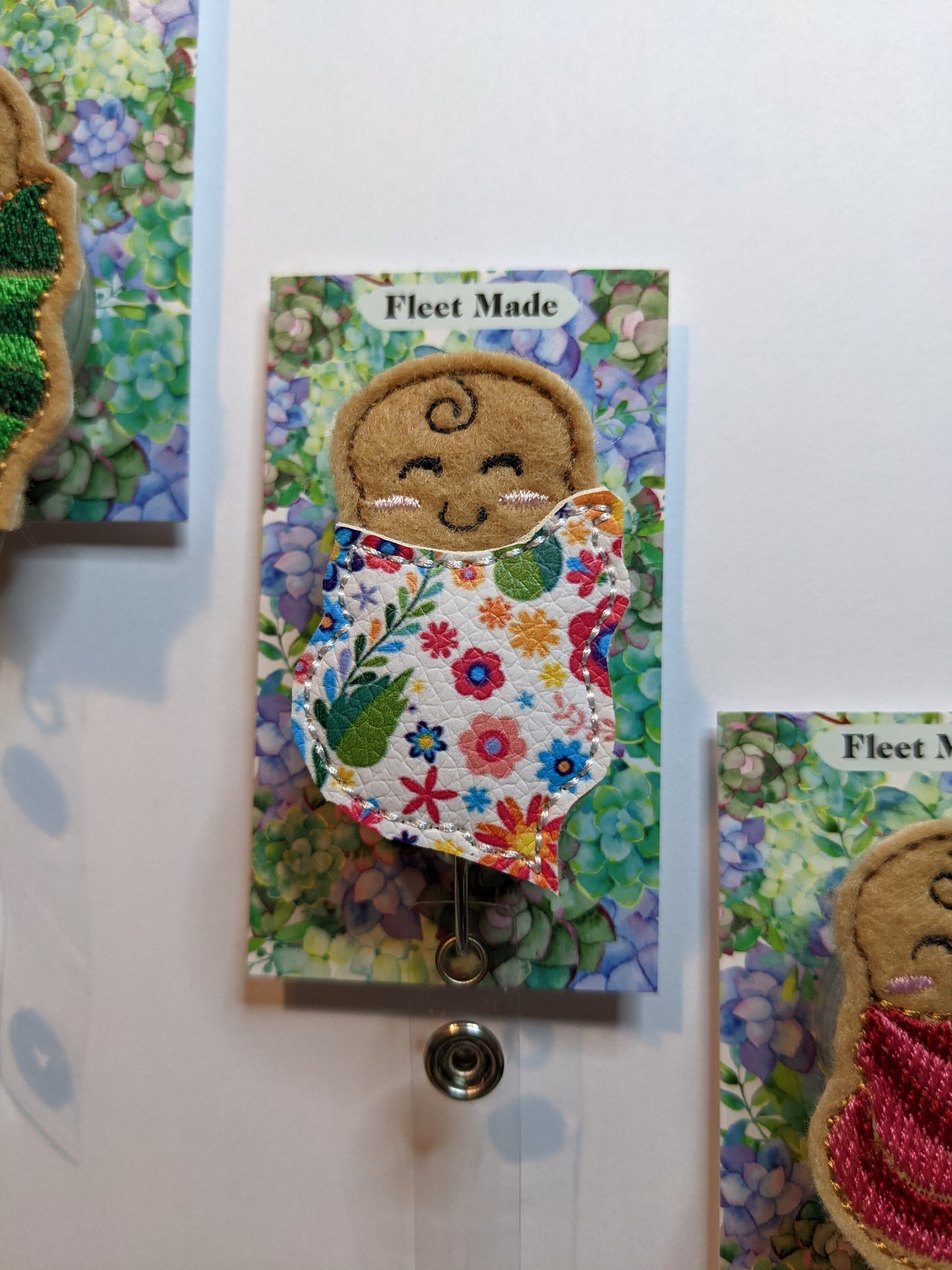 Spring Baby Badge Reel