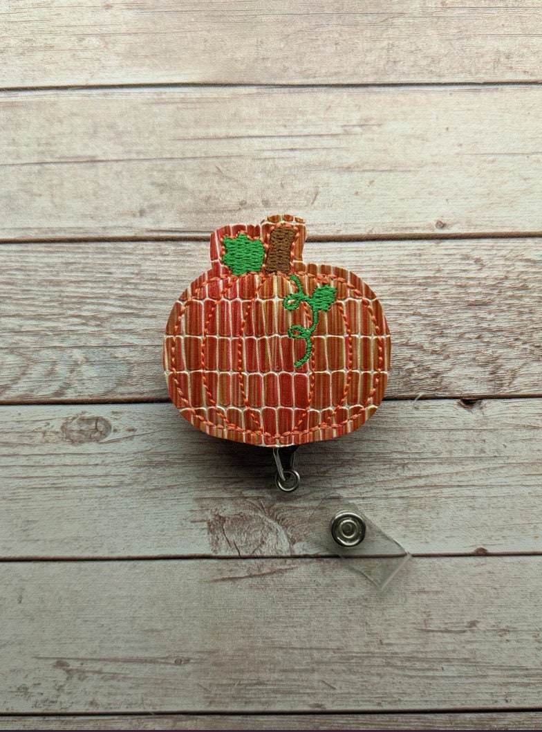 Pumpkin Badge Reel