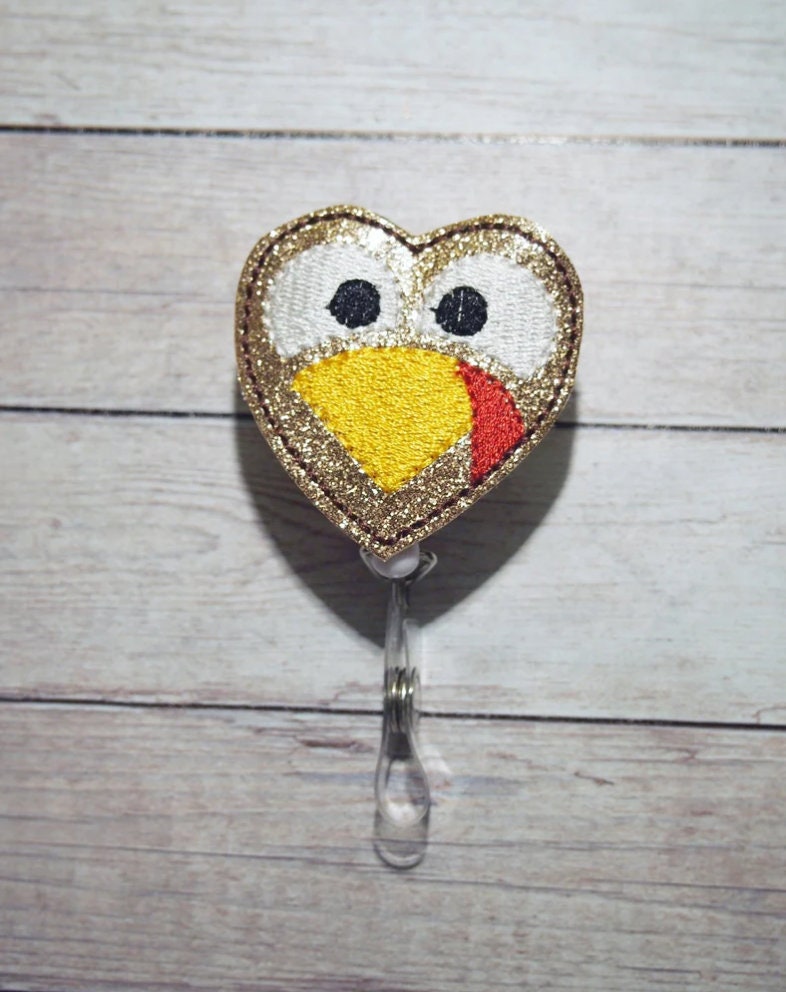 Cute Turkey Badge Reel