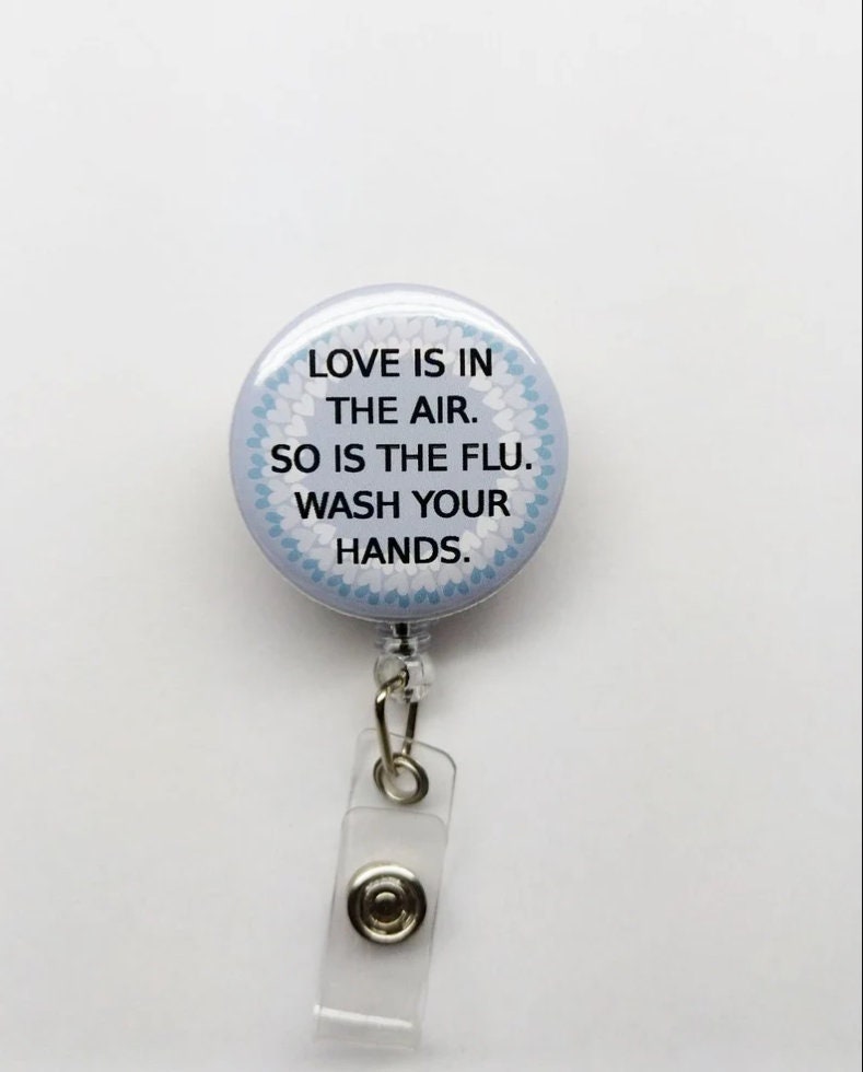 You Pick Flu Badge Reel