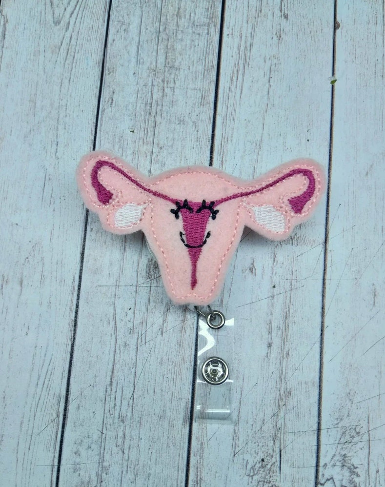 Happy Uterus Badge Reel