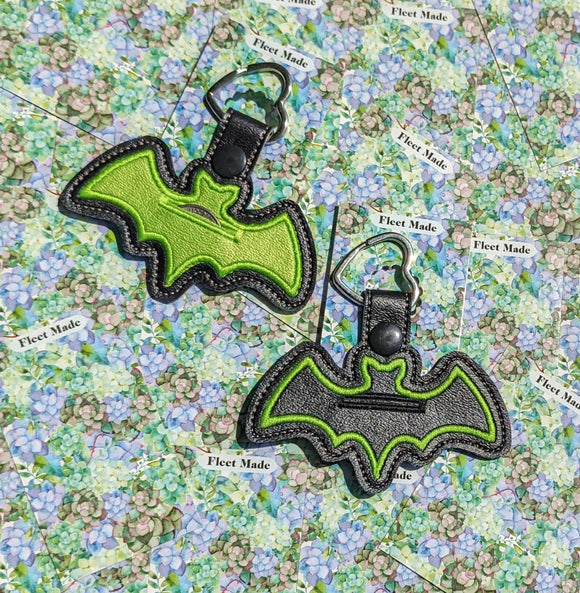 Green Bat Aldi Quarter Holder Keychain