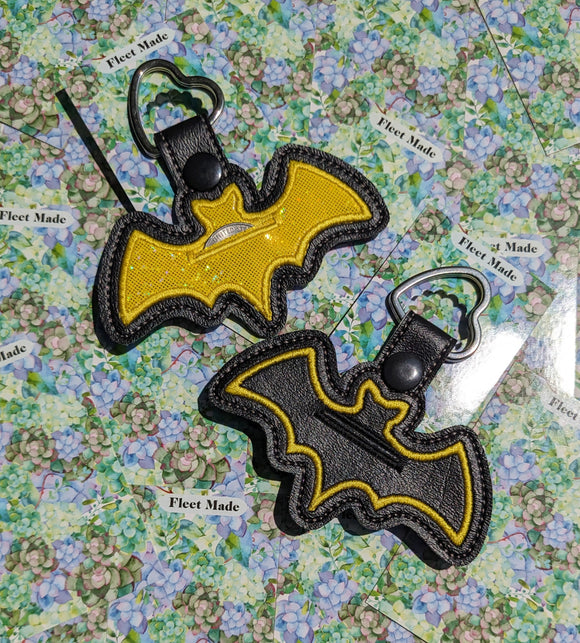 Yellow Bat Aldi Quarter Holder Keychain
