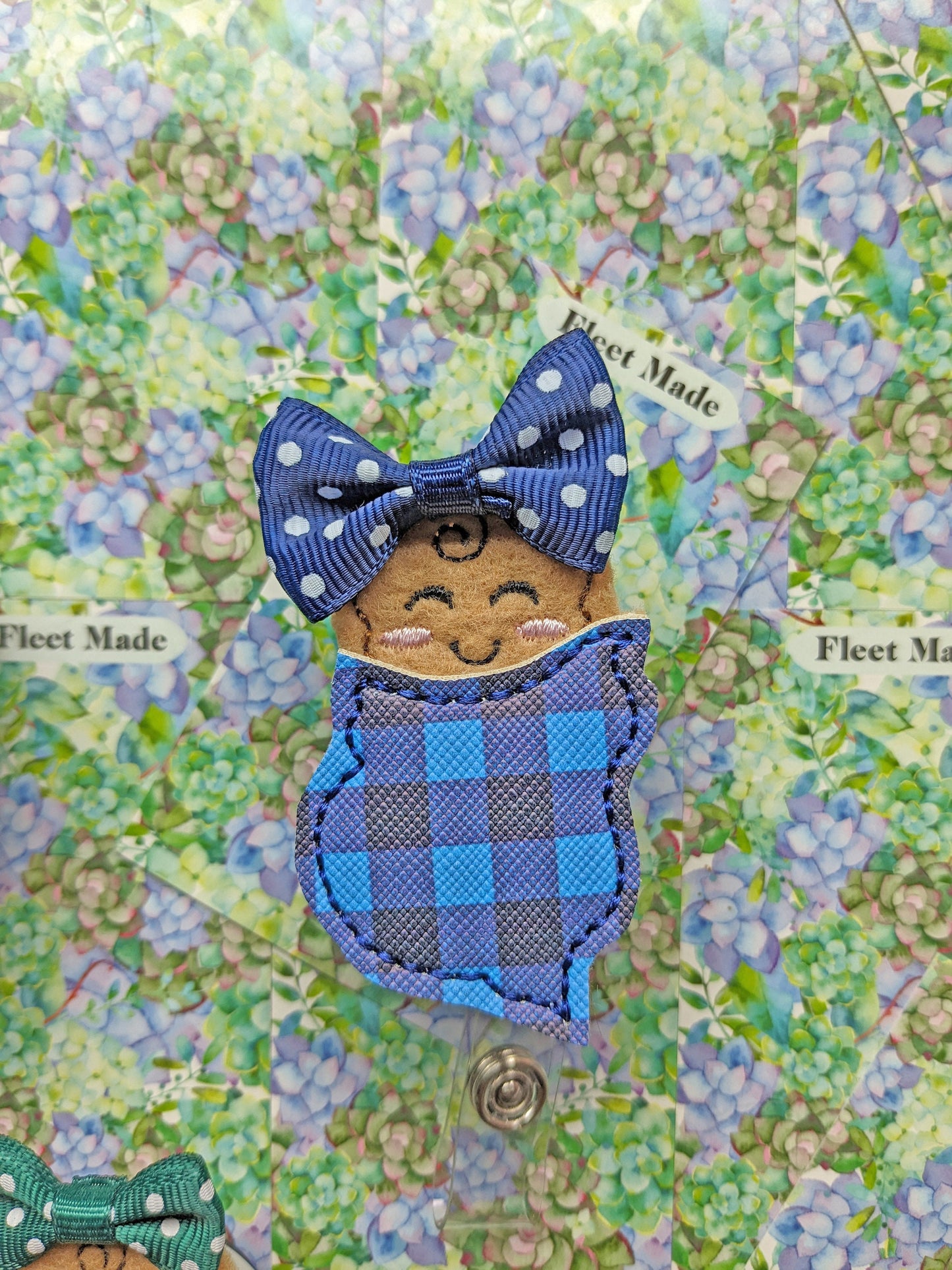 Plaid Baby Badge Reel