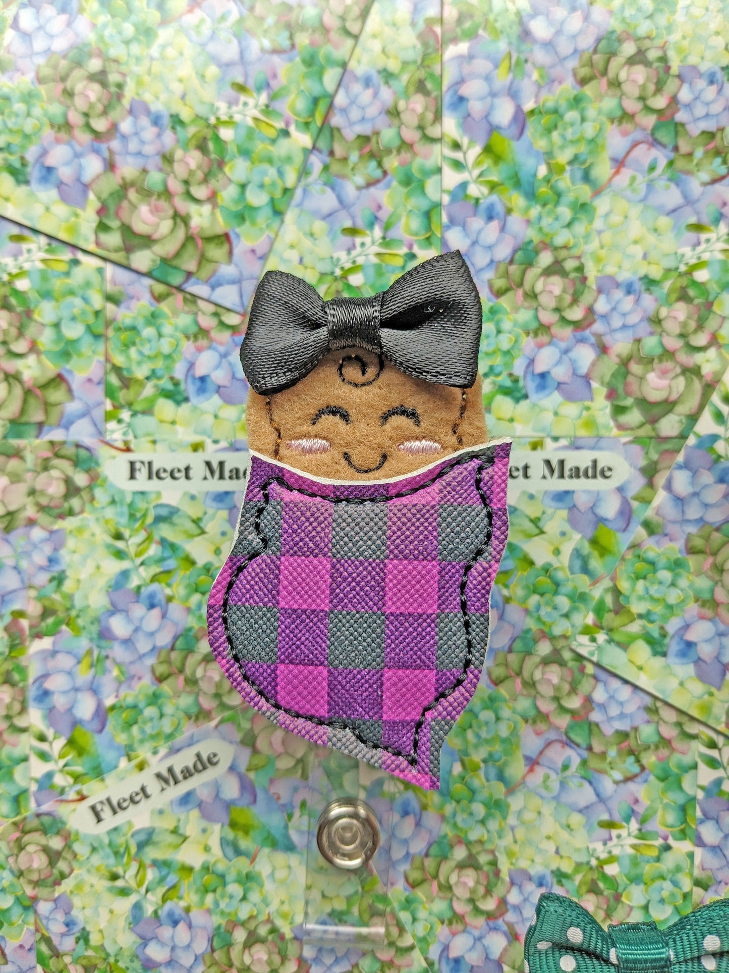 Plaid Baby Badge Reel
