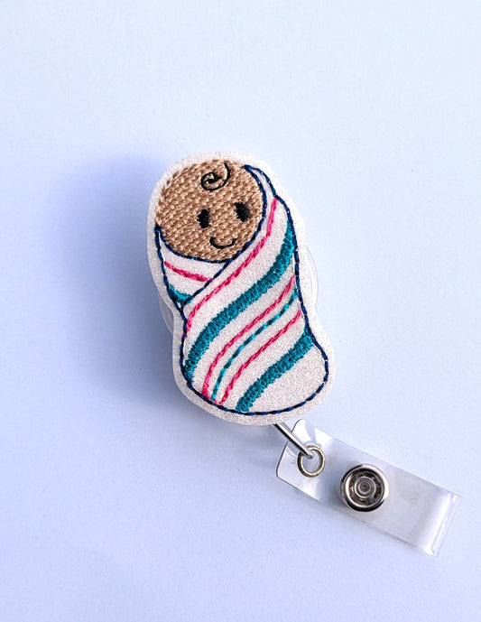 Newborn Baby Badge Reel