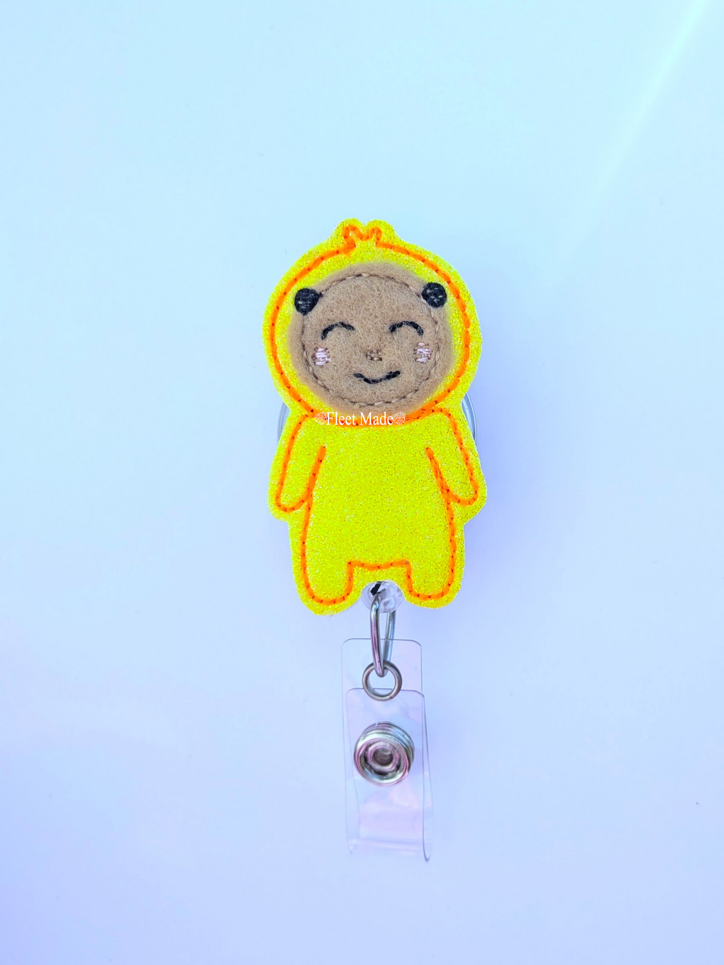 Newborn Baby Duck Badge Reel | Halloween NICU and L&D Nurse Gift
