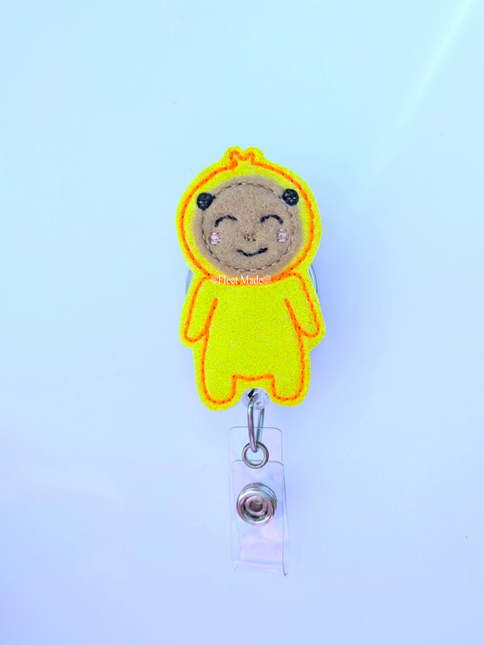 Newborn Baby Duck Badge Reel | Halloween NICU and L&D Nurse Gift