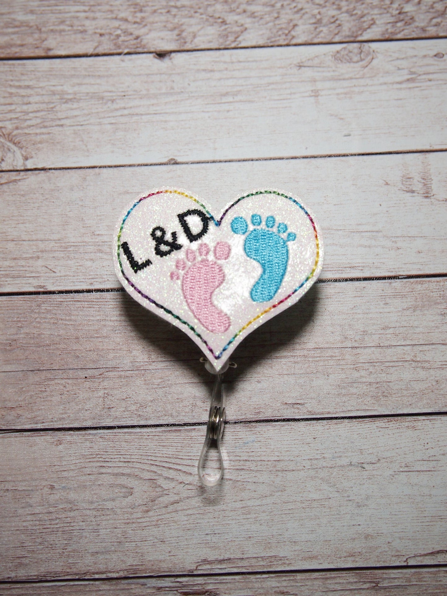 Labor and Deliver Heart Badge Reel