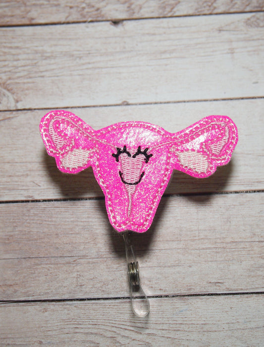 Happy Uterus Badge Reel