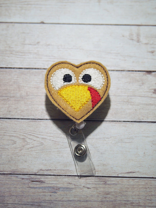 Cute Turkey Badge Reel