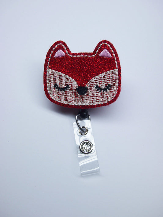 Cute Fox Badge Reel