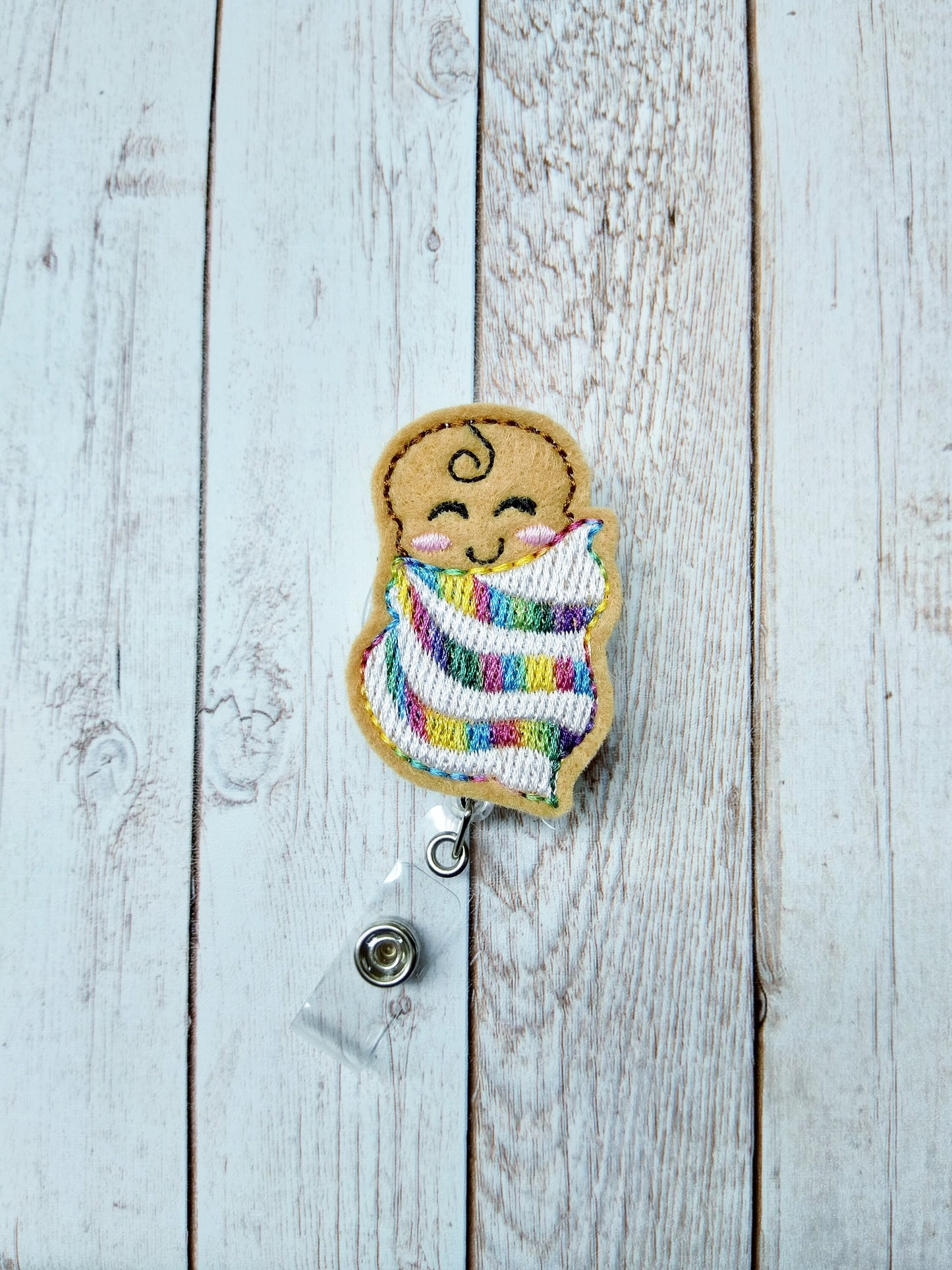 Rainbow Baby Badge Reel