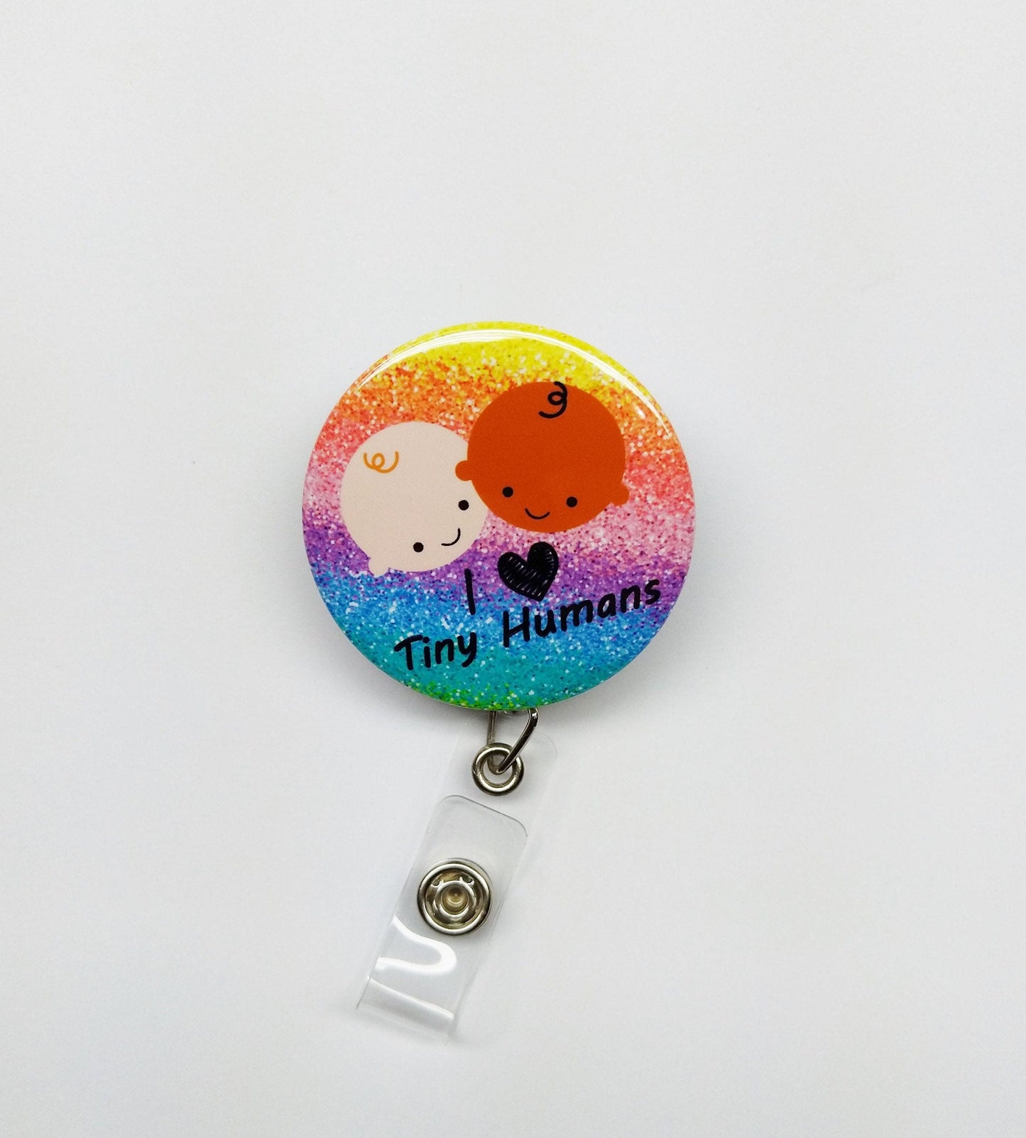 I Love Tiny Humans Badge Reel