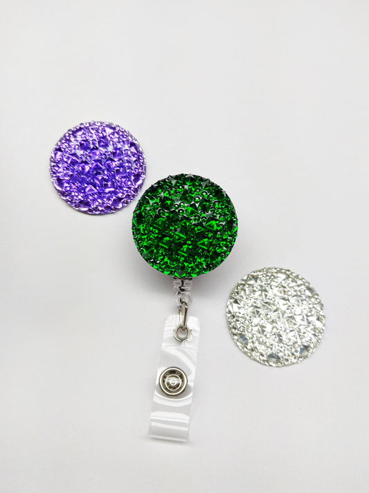 Cute Badge Reel druzy druse