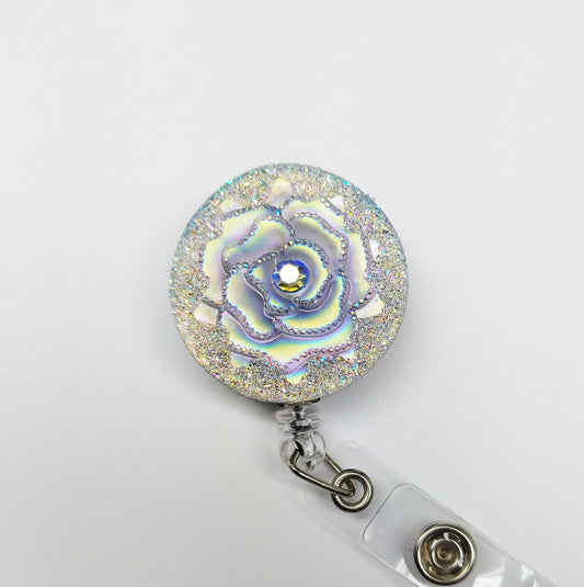 Cute Flower Badge Reel