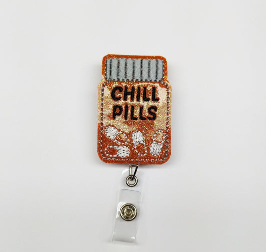 Chill Pill Pharmacist Badge Reel