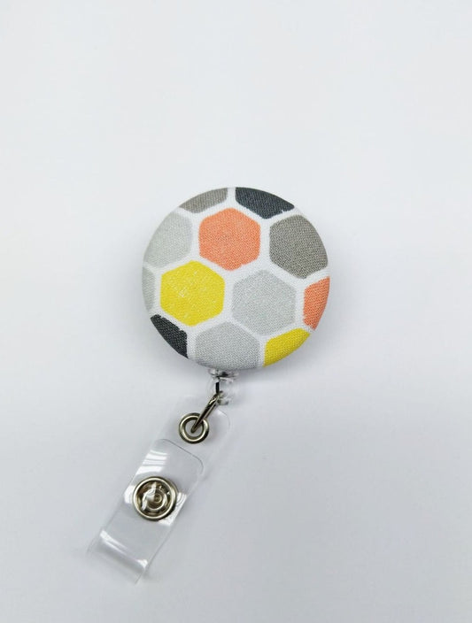 Cute Honey Comb Badge Reel