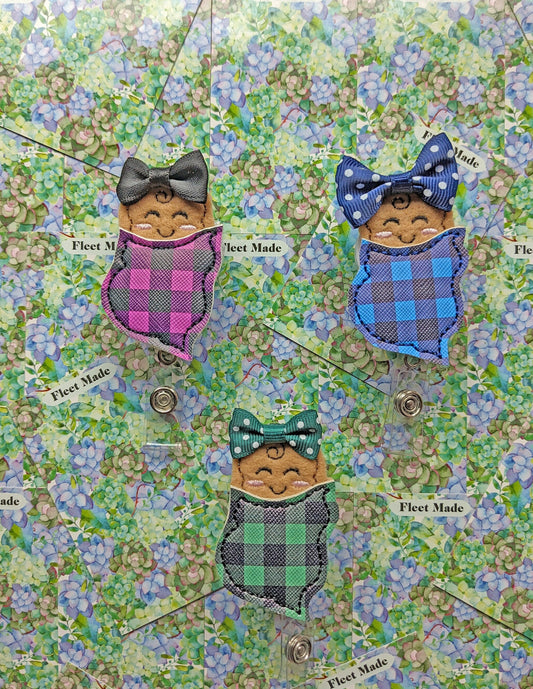 Plaid Baby Badge Reel